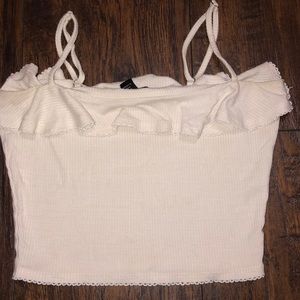 Forever 21 white crop top